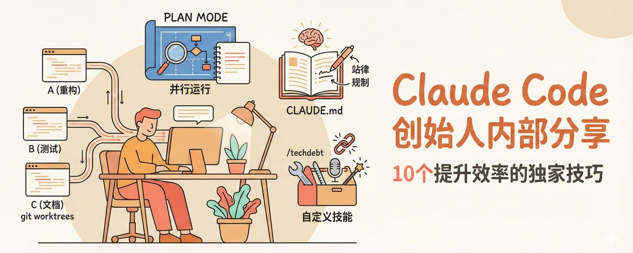 “Claude Code 团队的 10 个内部技巧，但你不一定都要学”